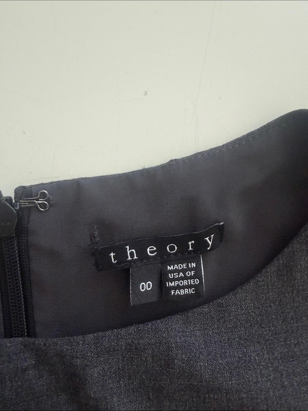Theory Sleeveless Midi Sheath Dress in Dark Gray - Picture 2 of 2